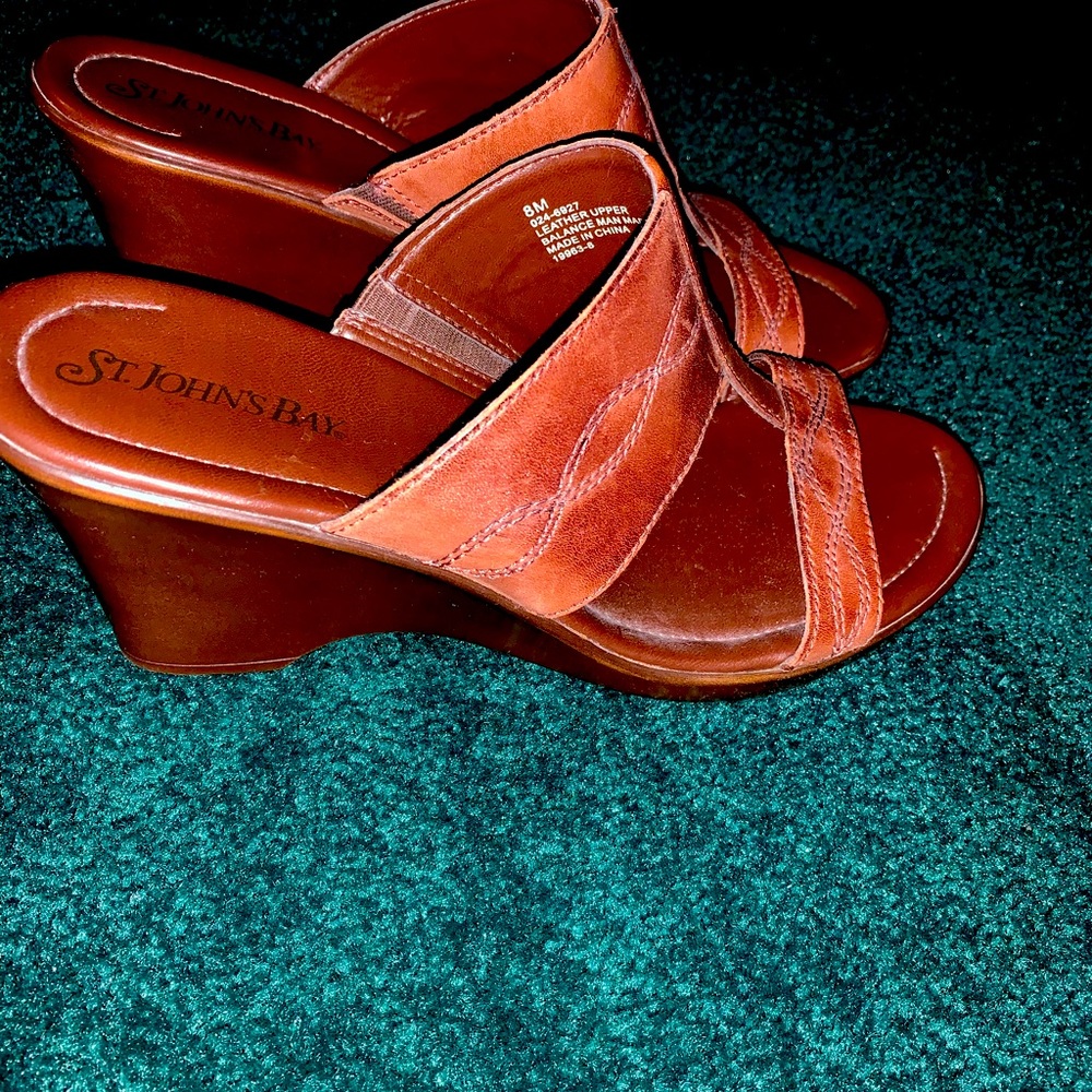 St. Johns Bay brown wedge.